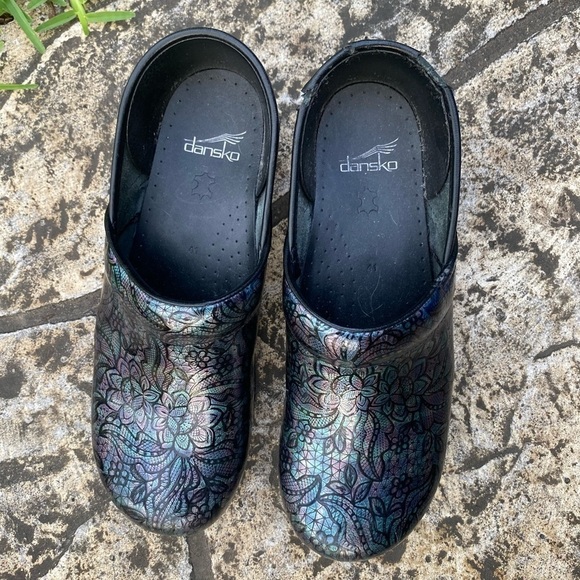 DANSKO Professional Multi Colored Slip On Comfort Clog Women’s Size 41/7.5-8 - Picture 3 of 11